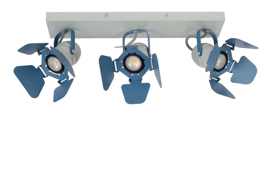 Lucide PICTO - Ceiling spotlight Children - 3xGU10 - Blue - off